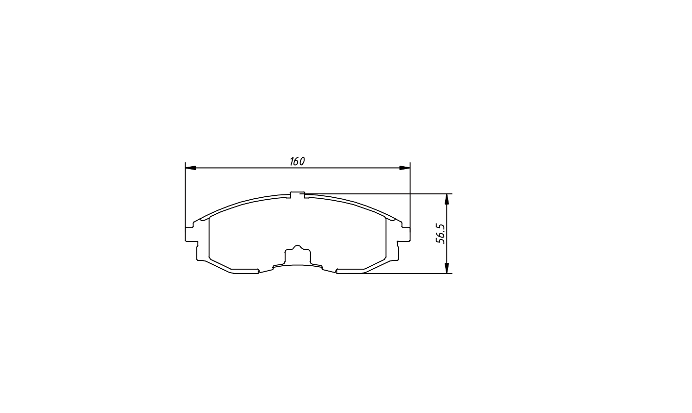  100% asbestos-free Ceramic brake pad GDB7614 for SSANGYONG ISTANA 1988-