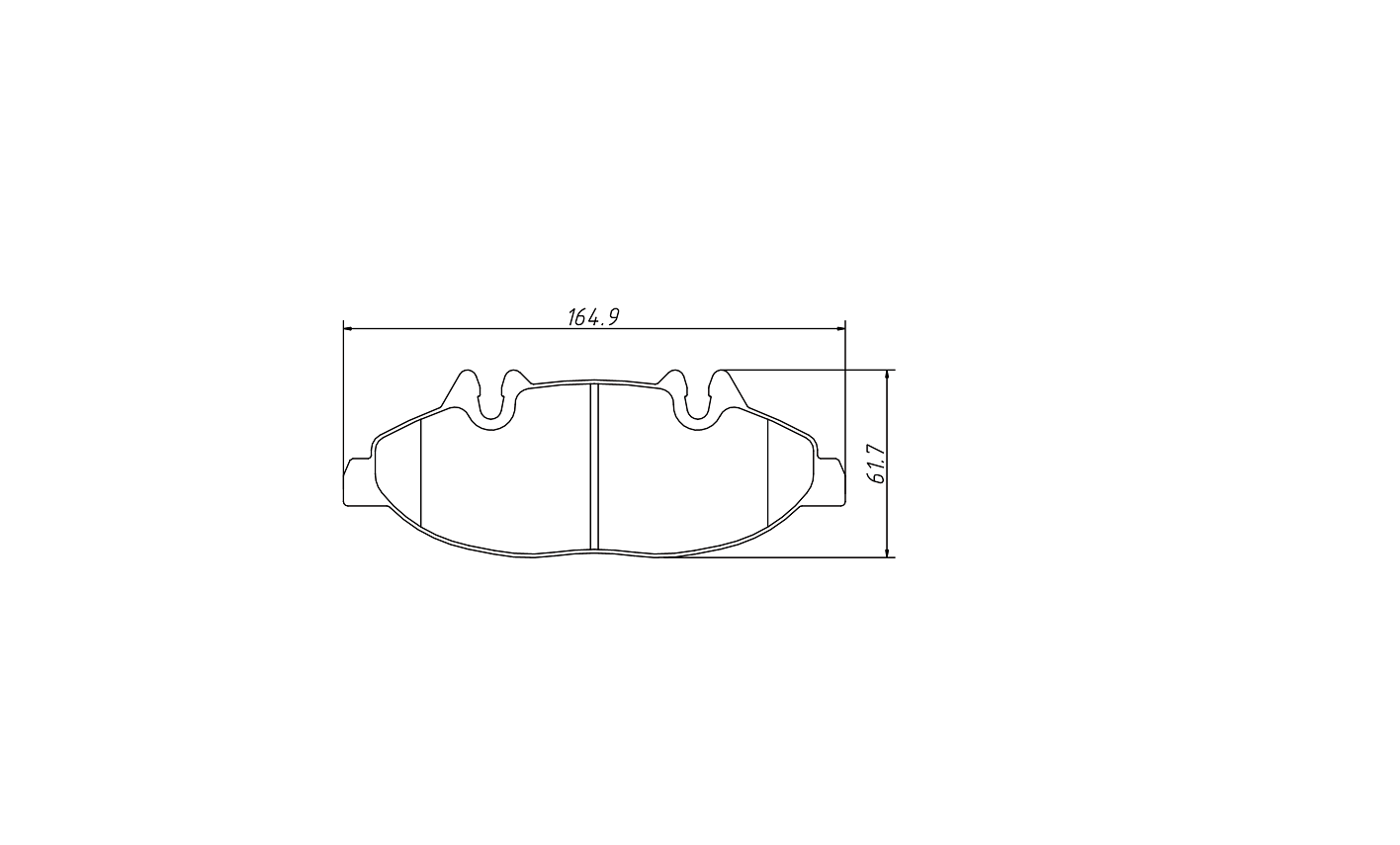 brake pad D1994 for MERCEDES BENZ VITO BUS 2003- VIANO MPV 2010-2016 VITO BOX 20
