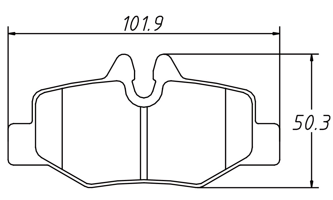 High OE compatibility brake pad D1615 for MERCEDES BENZ Vito 2007-2011