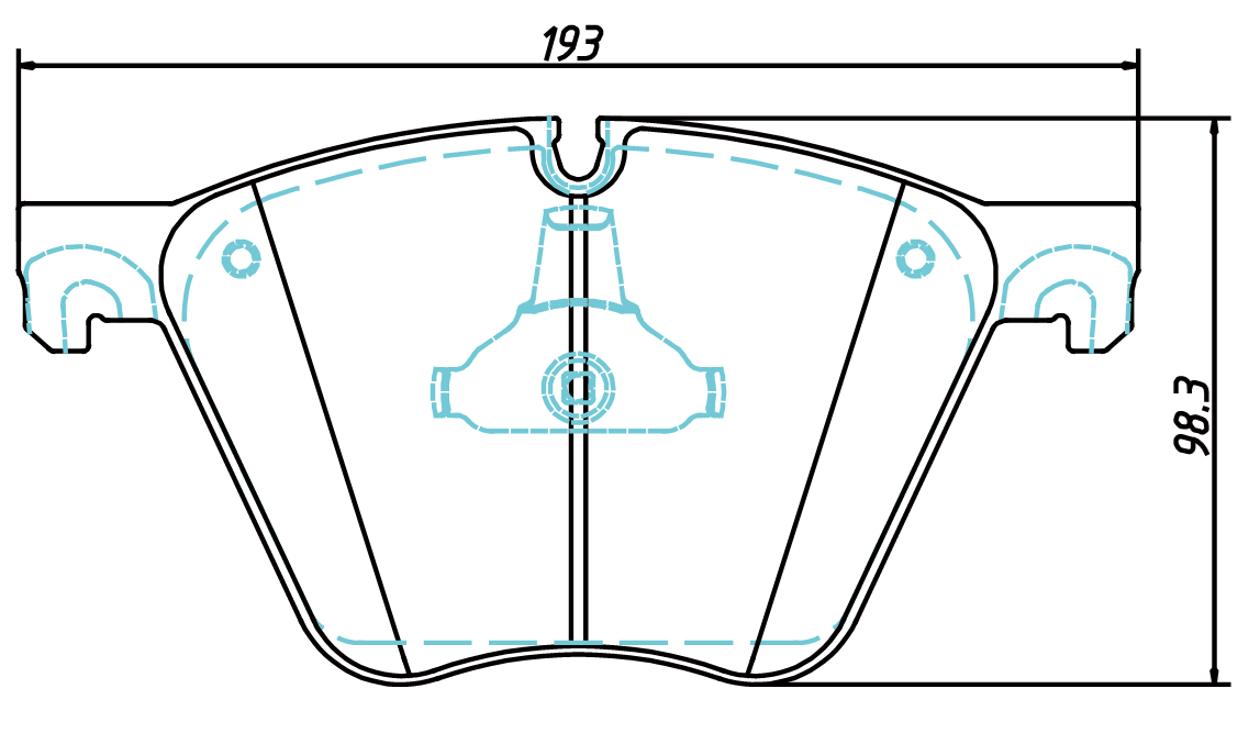 brake pad D1443 for BMW 760Li 2010-2015 Alpina B7 2011-2015 X6 Activehybrid 2010