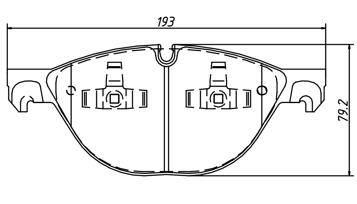 Negligible dust brake pad D1381 for BMW X5 xDrive50i 2011-2014 X6 xDrive50i 2008