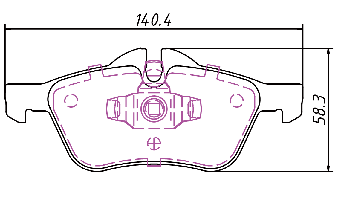 High OE compatibility brake pad D939 for MINI Cooper 2002-2006 S 2007-2008