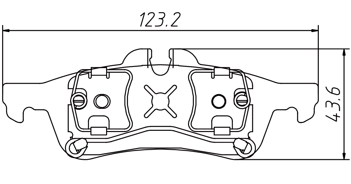 brake pad D1060 for MINI Cooper 2002-2006 JC Works Brakes 2002-2008 S 2007-2008