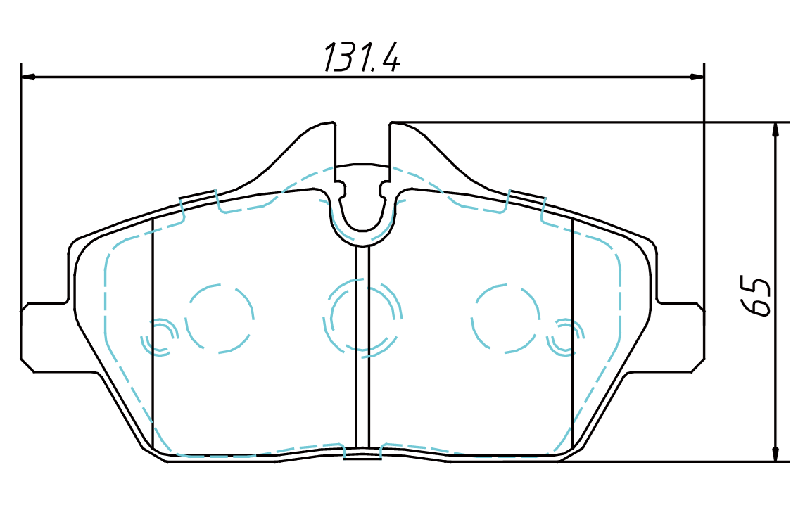 brake pad D1308 for MINI MINI 2001-2013 CLUBMAN 2006-2014 CLUBVAN 2012-2014