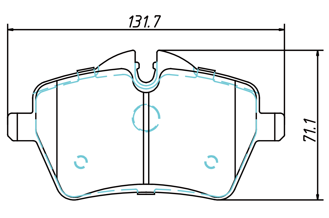 brake pad D1204 for MINI Cooper JC Works Brakes 2002-2008 Countryman 2011-2014