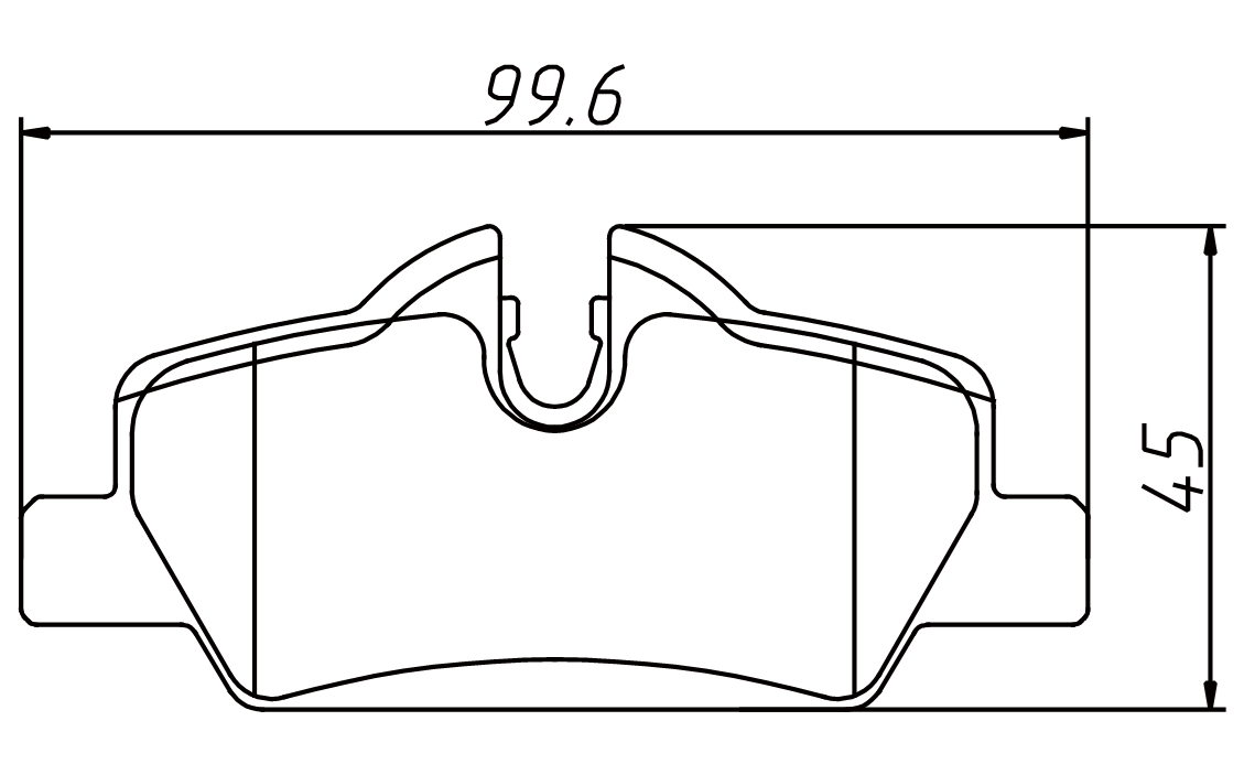 High OE compatibility brake pad D1800 for MINI Cooper 2015 S 2015-