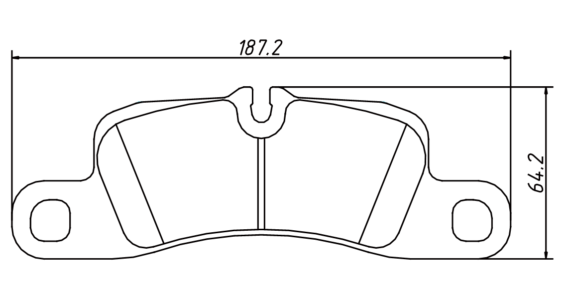 High OE compatibility brake pad D1390 for PORSCHE Cayenne Turbo S 2009-2010