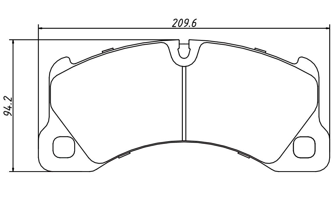 brake pad D1349 for PORSCHE Cayenne Ceramic 2010-2014 Cayenne S 2011