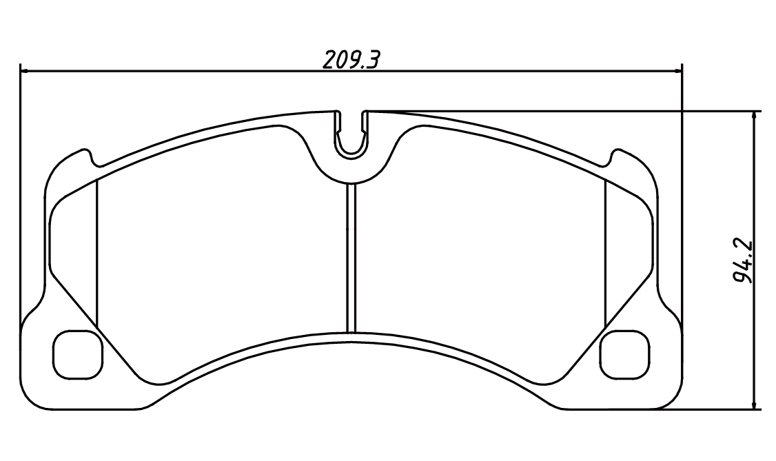 brake pad D1452 for PORSCHE CAYENNE Turbo 2010- Cayenne Turbo 2011