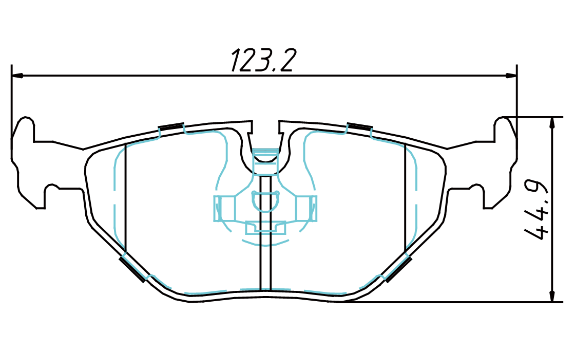 brake pad D692 for BMW 323i 1999 328Ci 2000 525i 2001-2003 528i 1997-2000