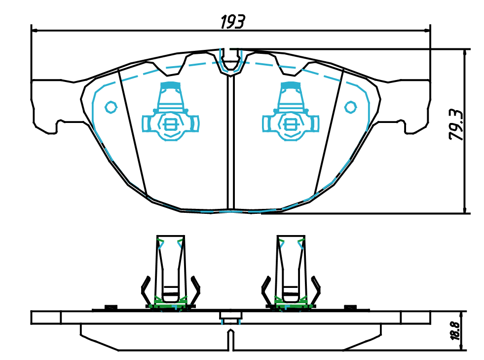 brake pad D1151 for BMW Alpina B7 2007-2008 M5 M6 2006-2009 2006-2009