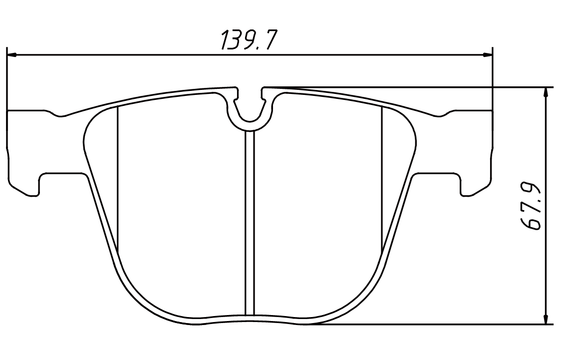 brake pad GDB1857 for BMW 5 Gran Turismo 2009-2017 7 2008-2015