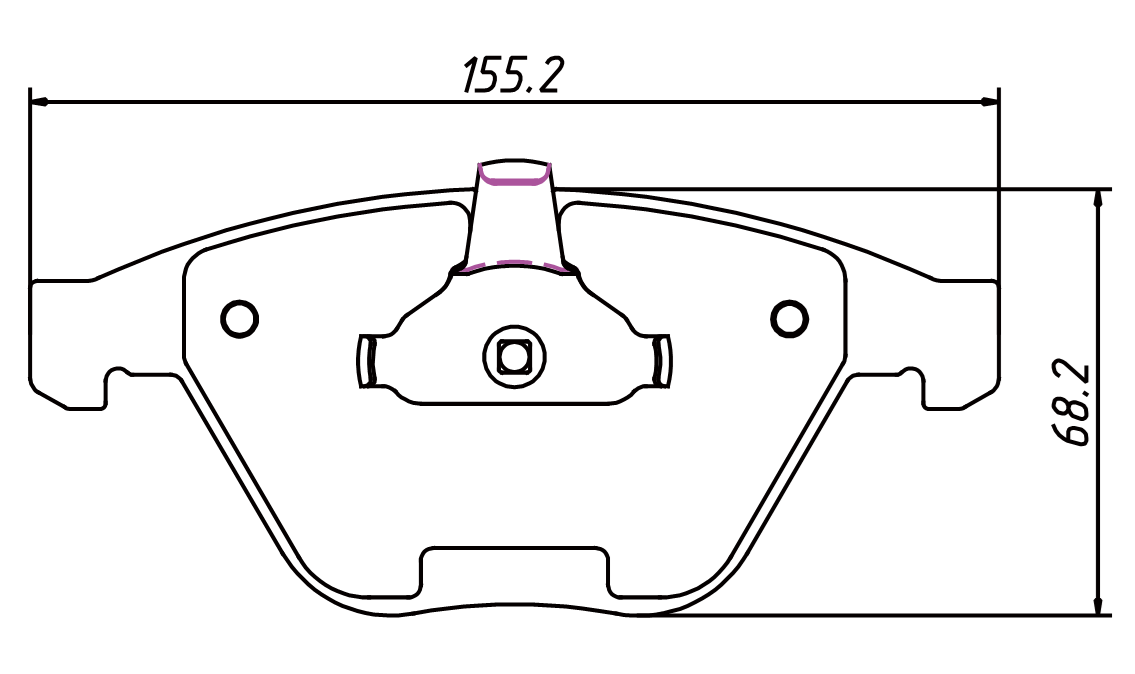 High OE compatibility brake pad FDB4191 for BMW X1 2009-2015 3 SERIES