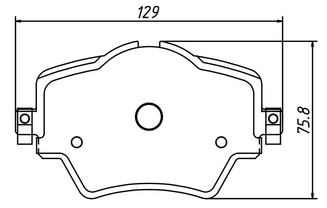 brake pad D1892 for BMW X1 xDrive 28i 2016- MINI Cooper Clubman 2016-