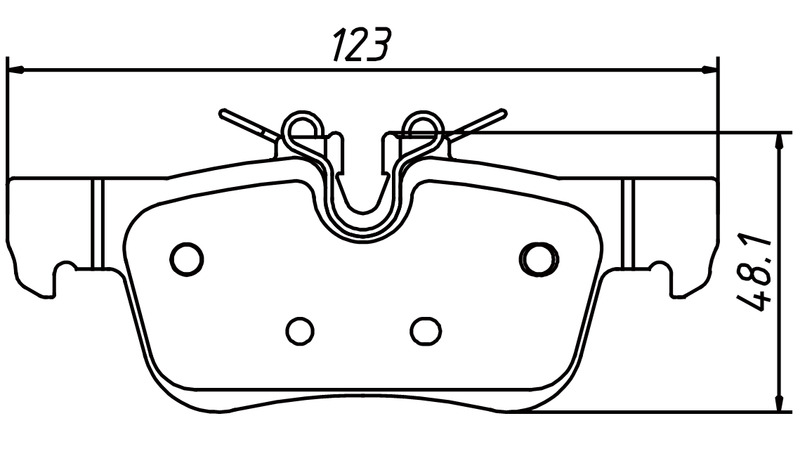 Enhanced stopping power brake pad D1762 for BMW i3 2014