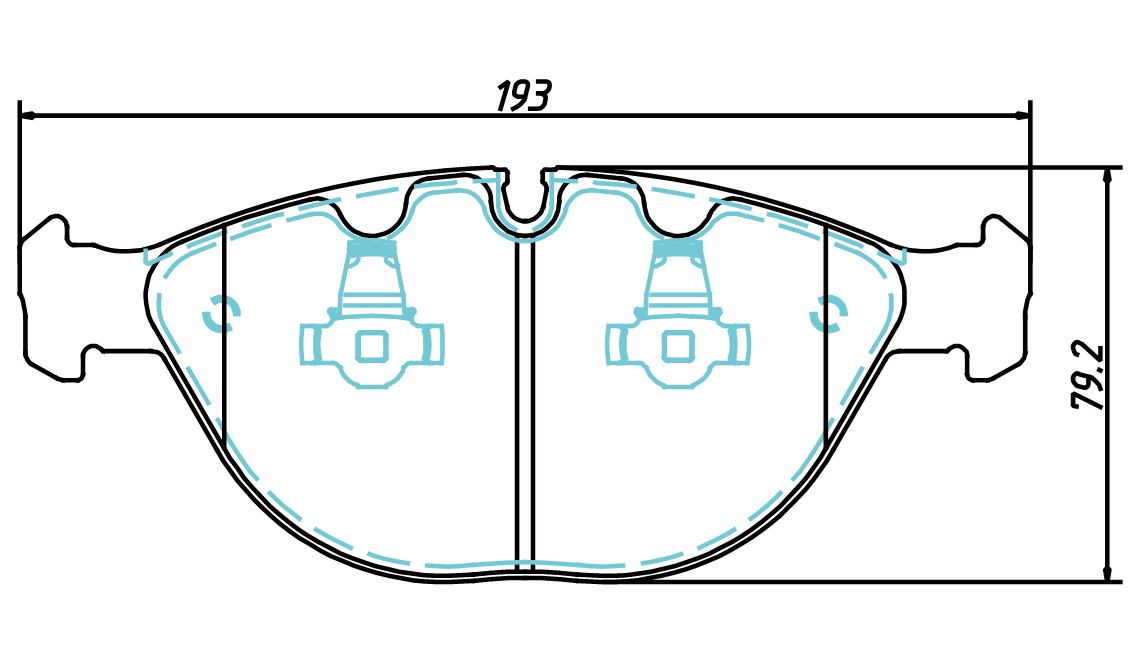 High OE compatibility brake pad D920 for BMW X5 4.8IS 2004-2006 X5 IS 2002-2003