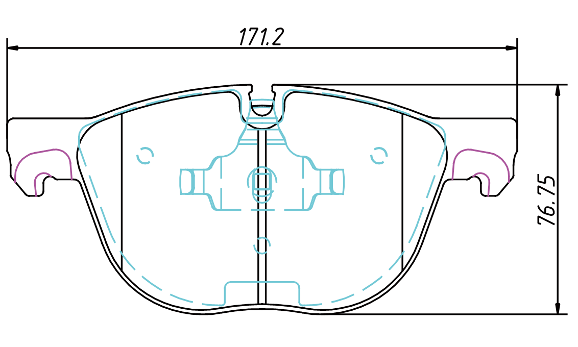 100% asbestos-free Ceramic brake pad D1294 for BMW X5 SERIES X6 SERIES