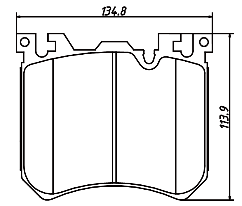 High OE compatibility brake pad D1429 for BMW X5 M 2010-2013 X6 M 2010-2014