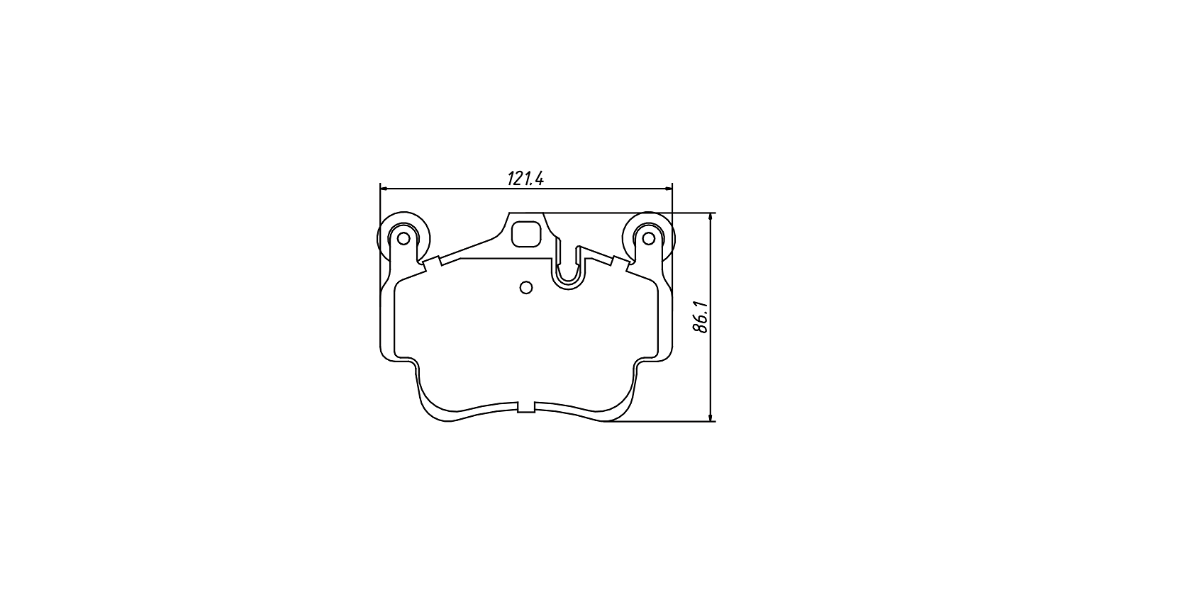 Best brake pads in afterMarket D1135 for PORSCHE 911SERIES Boxster 2007-2012