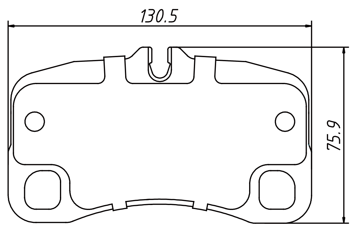 High OE compatibility brake pad D1299 for 911 SERIES 2007-2013