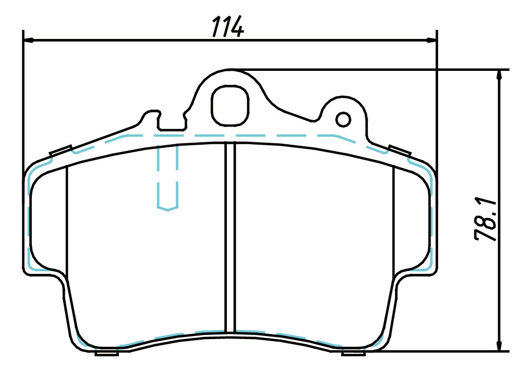 brake pad D737 for PORSCHE Boxster 1997-2008 Cayman 2007-2008