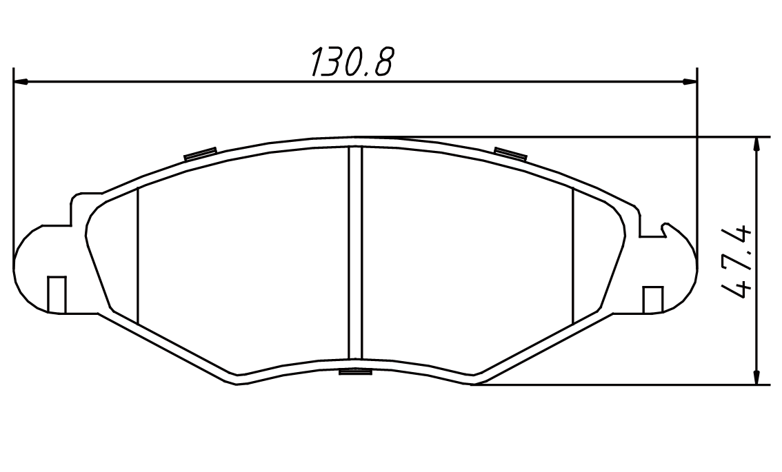 brake pad D1143 for CITROEN C2 2006-2014 PEUGEOT 206 Hatchback 1998-