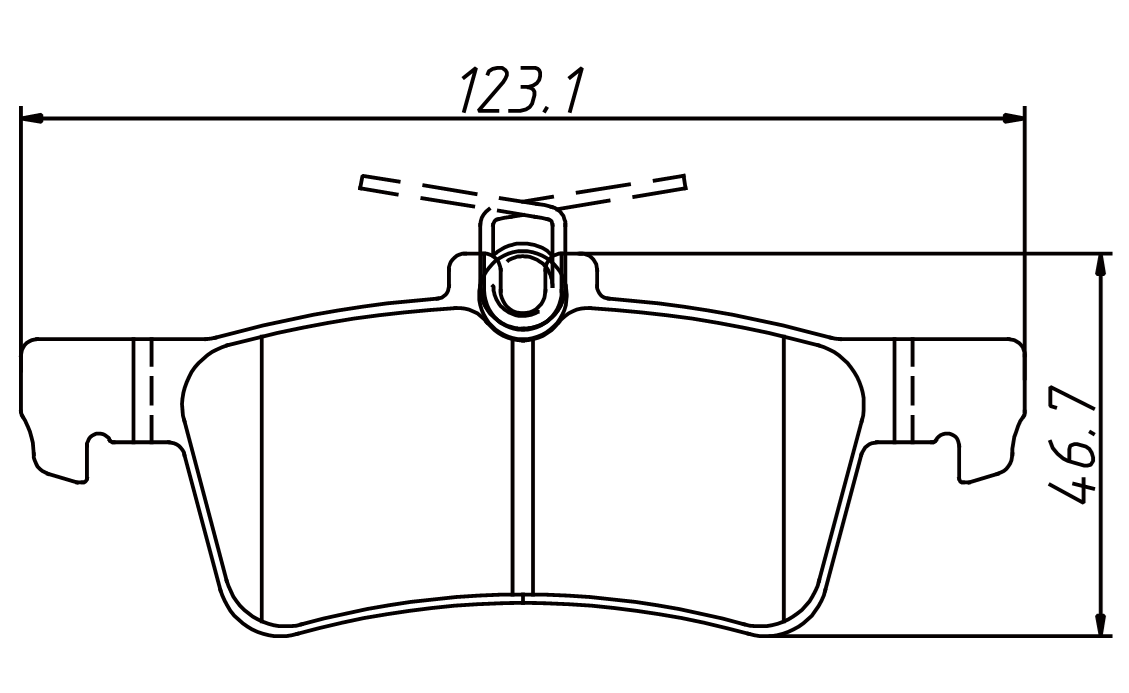 High OE compatibility brake pad D1890 for PEUGEOT 308 II 2013 308 SW II 2014-