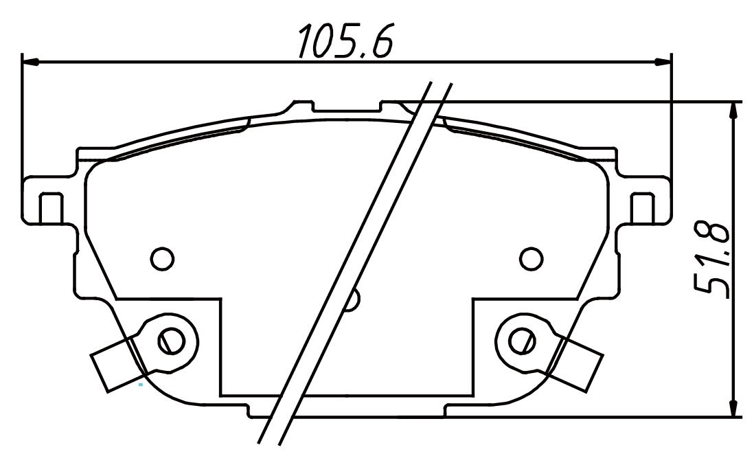 High OE compatibility brake pad D9047 for CITROEN C6 2016-