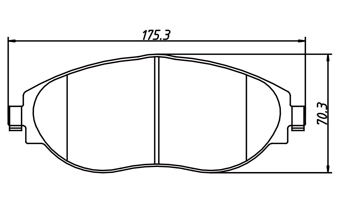 brake pad D1633 for AUDI A SERIES S3 2015 SEAT ALHAMBRA LEON SKODA OCTAVIA SUPER