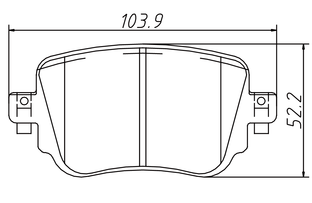 brake pad D1779 for VW Golf 2015 SEAT LEON 2012- SKODA Octavia 2012-