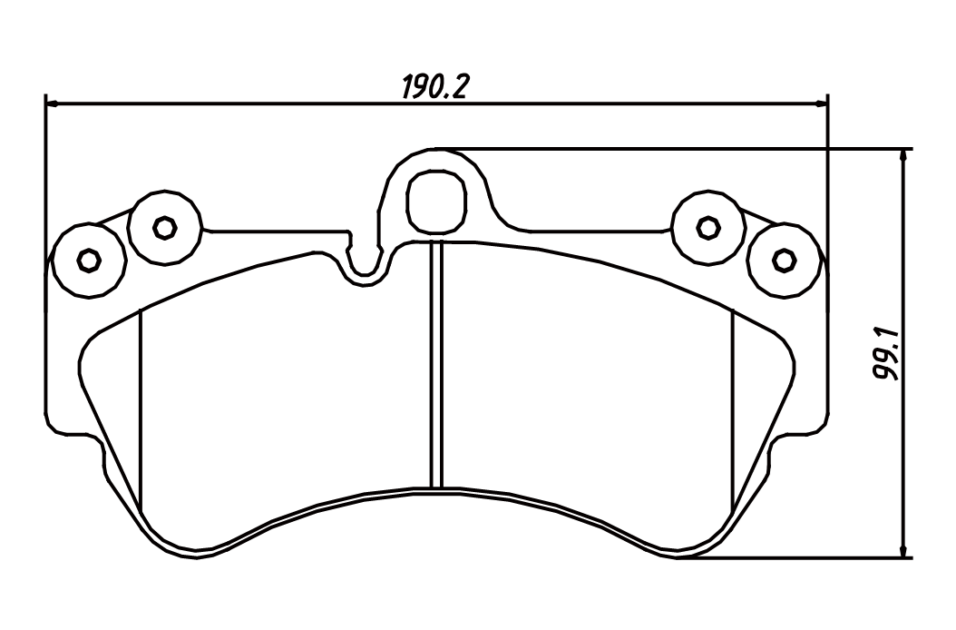 brake pad D1007 for PORSCHE Cayenne 2003-2010 VW Touareg 2004-2014