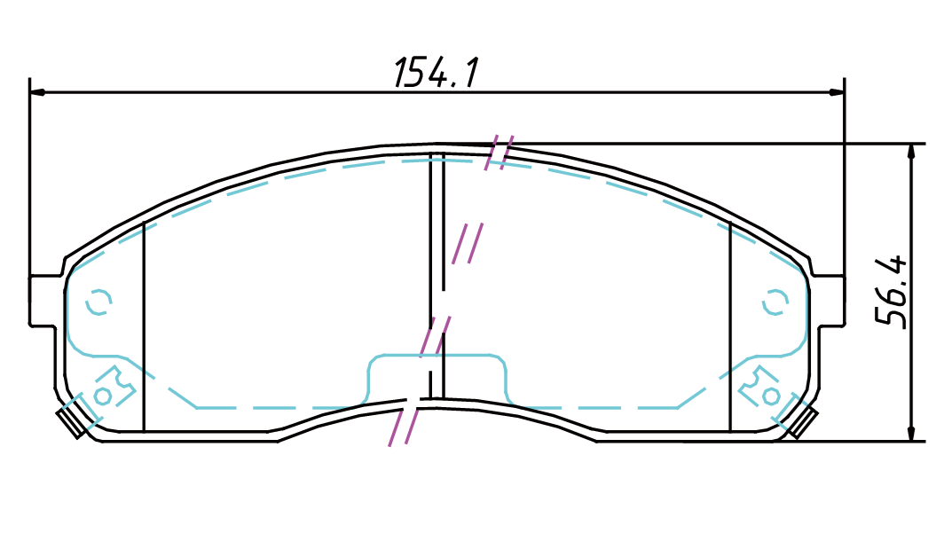 High OE compatibility brake pad GDB3301 for KIA CARNIVAL II 1999-2007