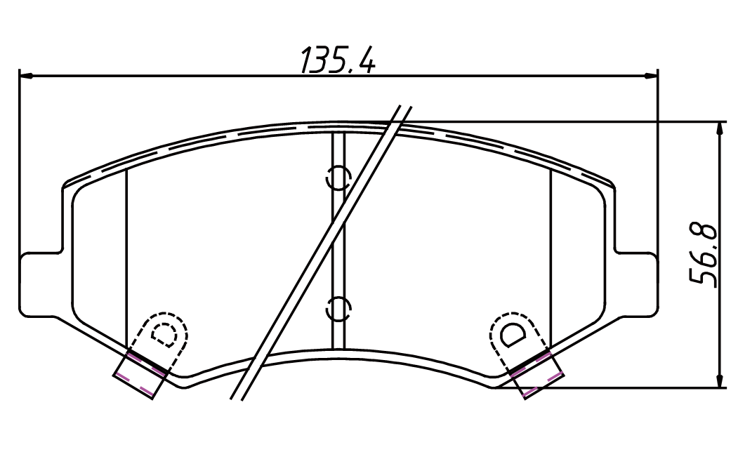 brake pad D1882 for LUXGEN S5 Saloon 2013- DONGFENG Yulong 2014-