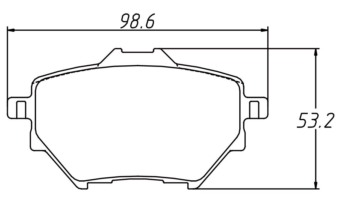 brake pad D1891 for CITROEN C4 Grand Picasso II 2013- HAIMA FAMILY MPV 2016-