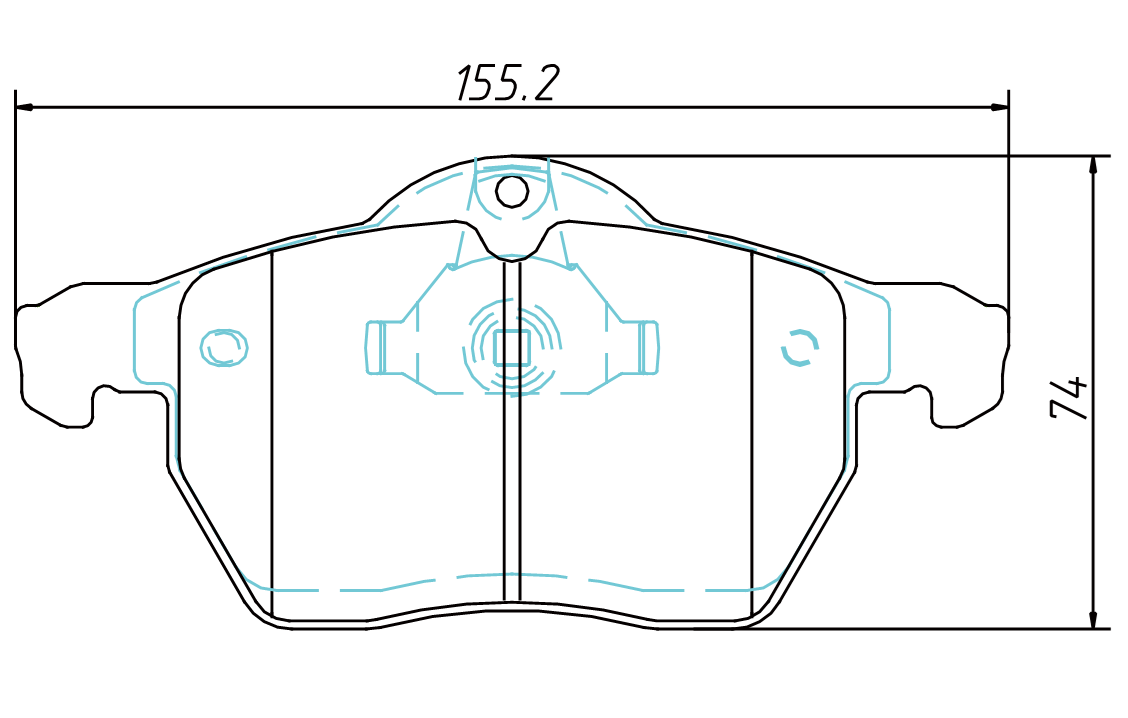 brake pad D819 for SAAB 9 SERIES 1999-2009 SATURN L SERIES 2000-2005