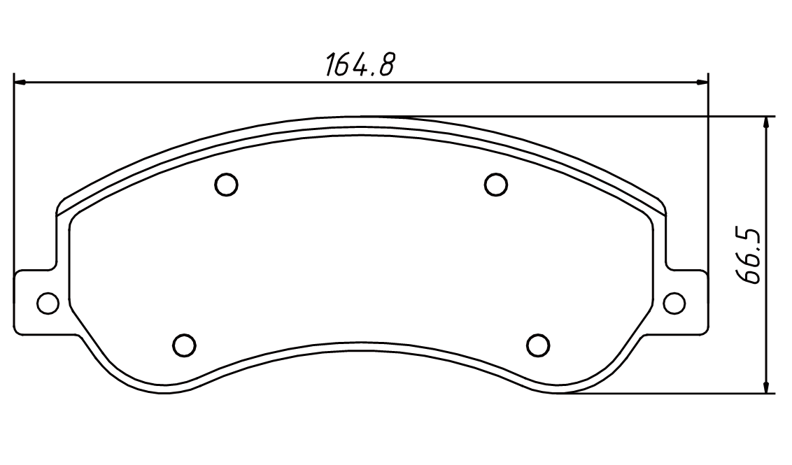 brake pad D1555 for BYD TANG 2015-2018 FORD TRANSIT SERIES VW AMAROK 2010