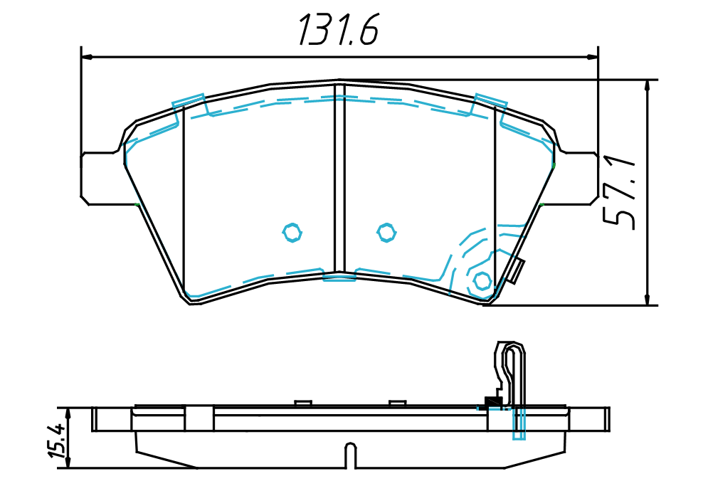 brake pad GDB1673 for INFINIT G SERIES I30 2000 I35 2003-2004 NISSAN Altima