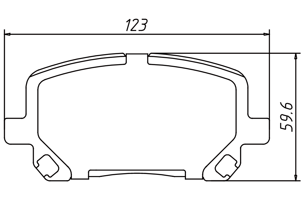 brake pad D923 for PONTIAC Vibe 2003-2008 Corolla 2003-2008 Matrix 2003-2008