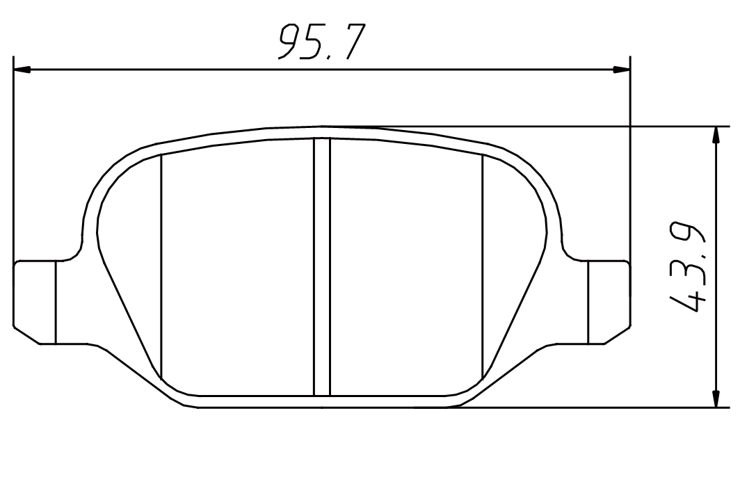 brake pad D1492 for LANCIA YBRA 1999-2005 ALFA ROMEO SERIES