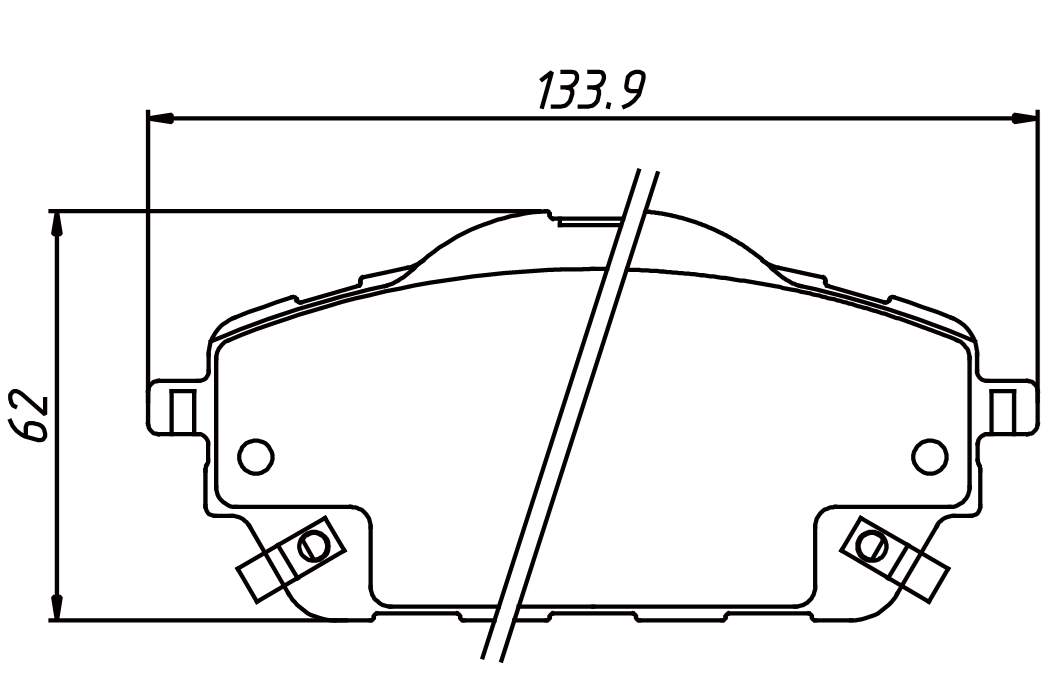 100% asbestos-free Ceramic brake pad GDB7955 for HAVAL H2 2014-