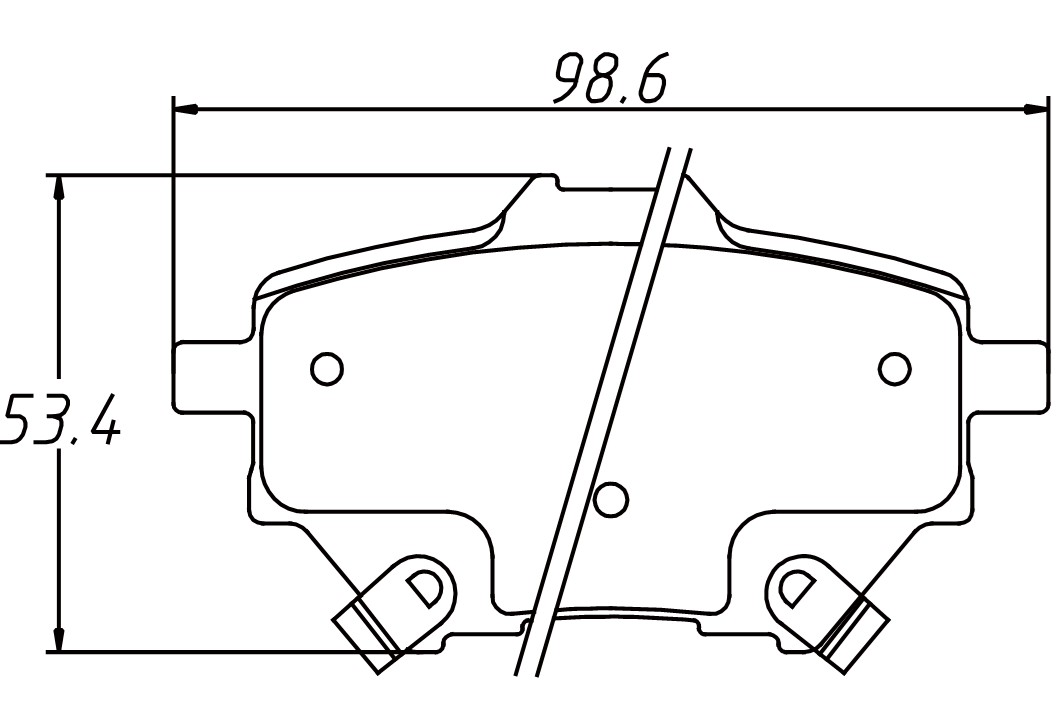 brake pad GDB7956 for BYD SONG Closed off Vehicle 2015- HAVAL H2 2014-