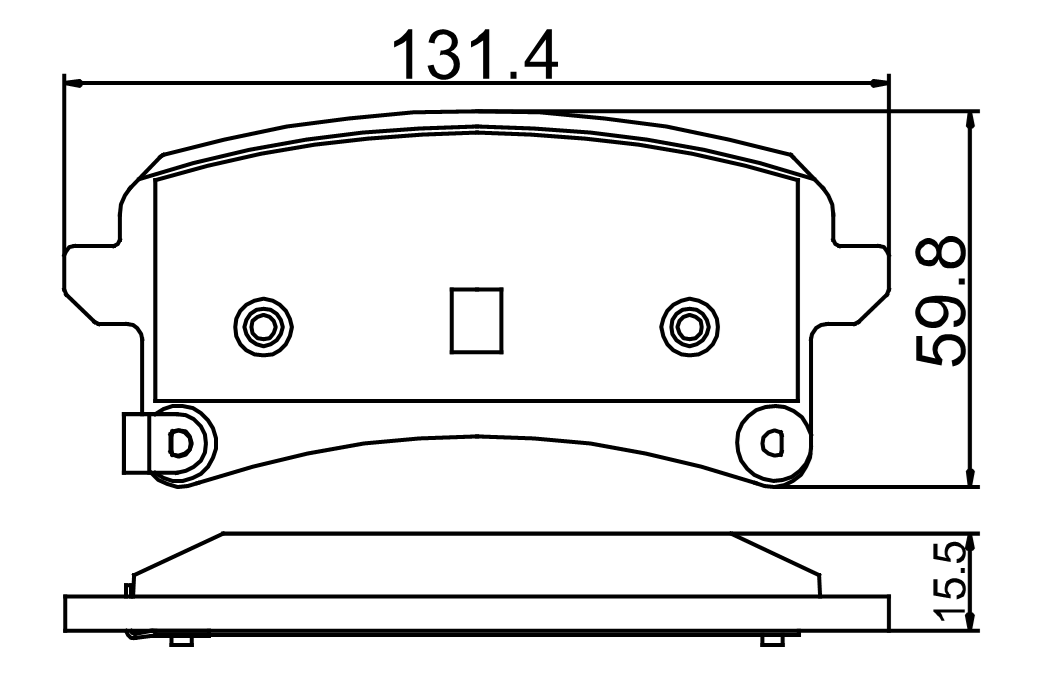 Rapid transaction brake pad GDB7951 for HAVAL H9 2014 GREAT WALL H9 2016-