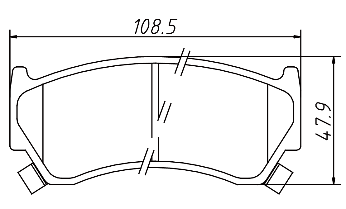 brake pad D668 for NISSAN 200SX 1995-1998 LUCINO 1996-2000 Sentra 1995-1999