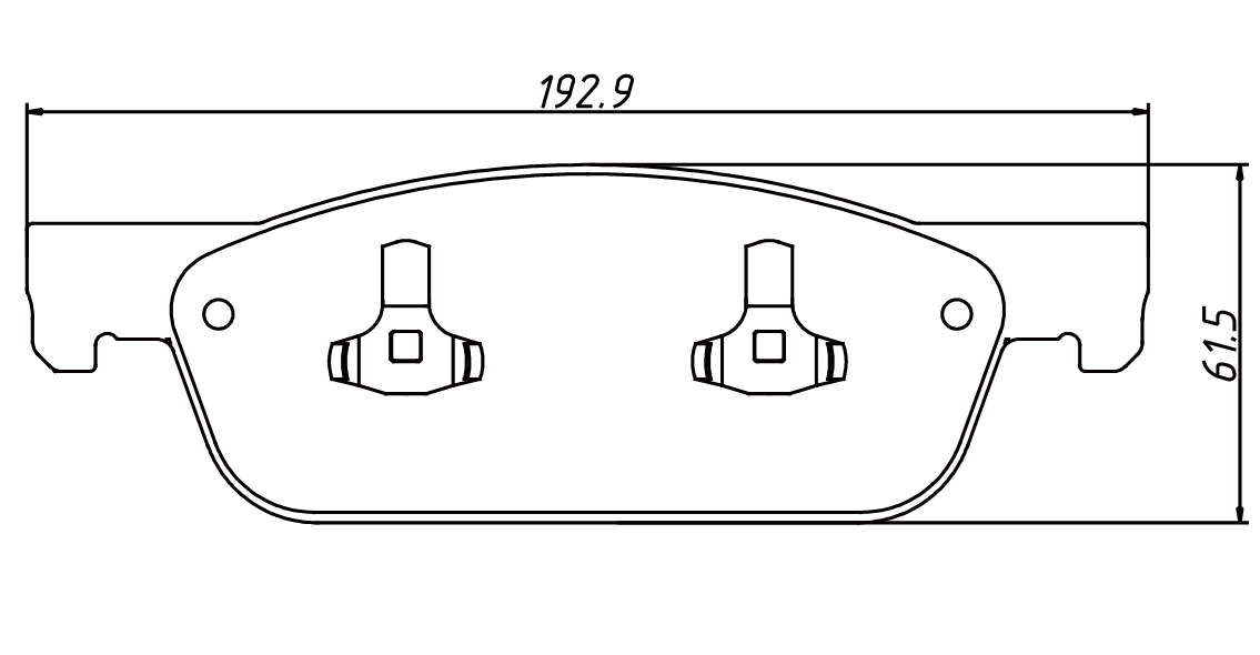 brake pad D9044 for GAC GA8 Saloon 2016- GS8 Closed Off-Road Vehicle 2016- HAVAL