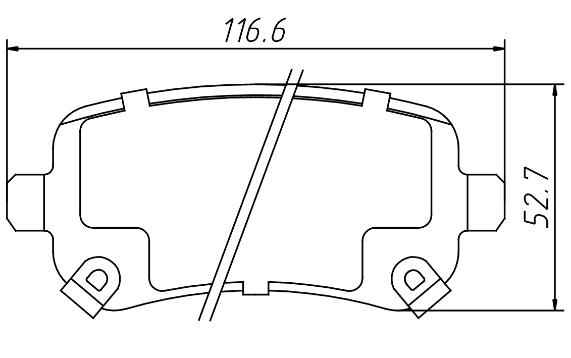 brake pad D1326 for CHRYSLER Town & Country DODGE Grand Caravan Journey