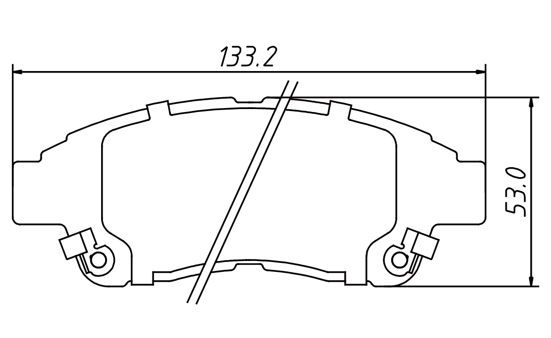 brake pad D562 for GEO Prizm 1993-1997 LEXUS ES300 1992-1993 TOYOTA Camry 4