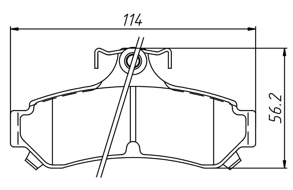 Better noise cancellation brake pad D1727 for TOYOTA Camry 2012