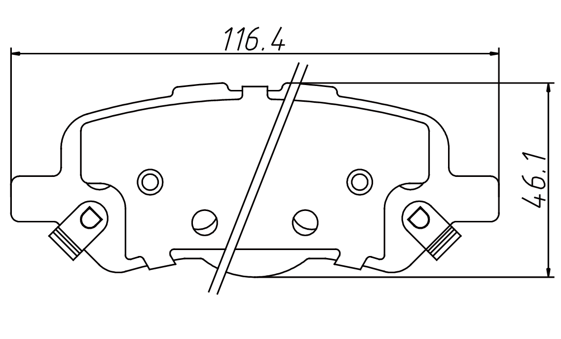 100% asbestos-free Ceramic brake pad D1402 for TOYOTA Venza 2009-2014