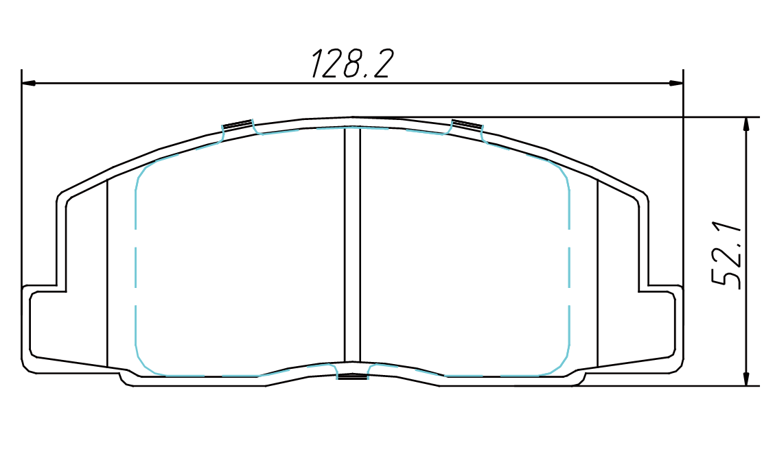 High OE compatibility brake pad D500 for TOYOTA Previa 1991-1994