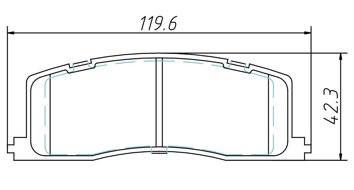 Rapid transaction brake pad D501 for TOYOTA Previa 1991-1997